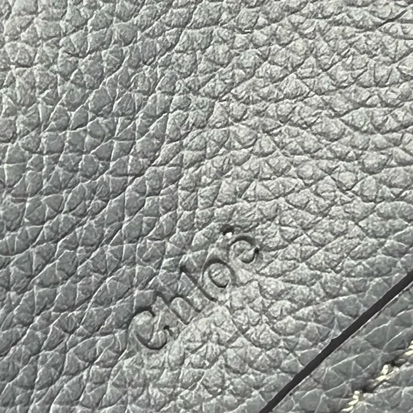 NWOT Chloé Medium Leather Satchel | Cashmere Gray with brass trim- Authentic - Picture 3 of 11